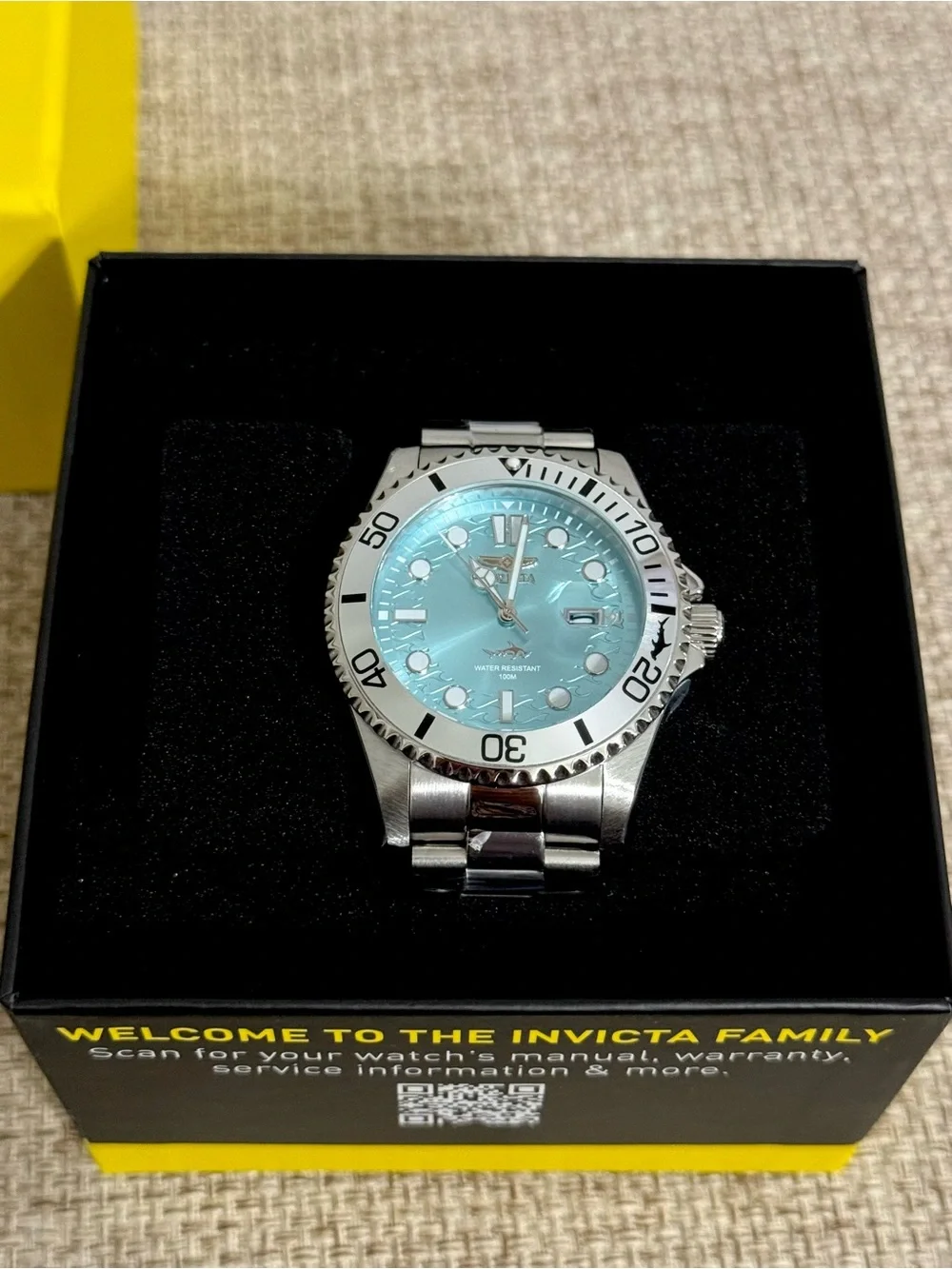 Invicta Pro Diver Currentwave 44715 Aqua Blue Men’s Watch NIB